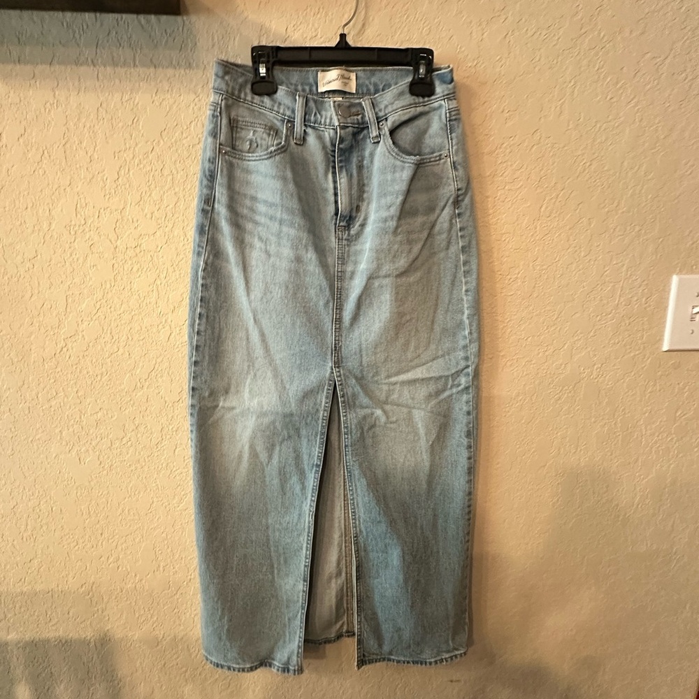 Universal Thread Light Blue Denim Skirt